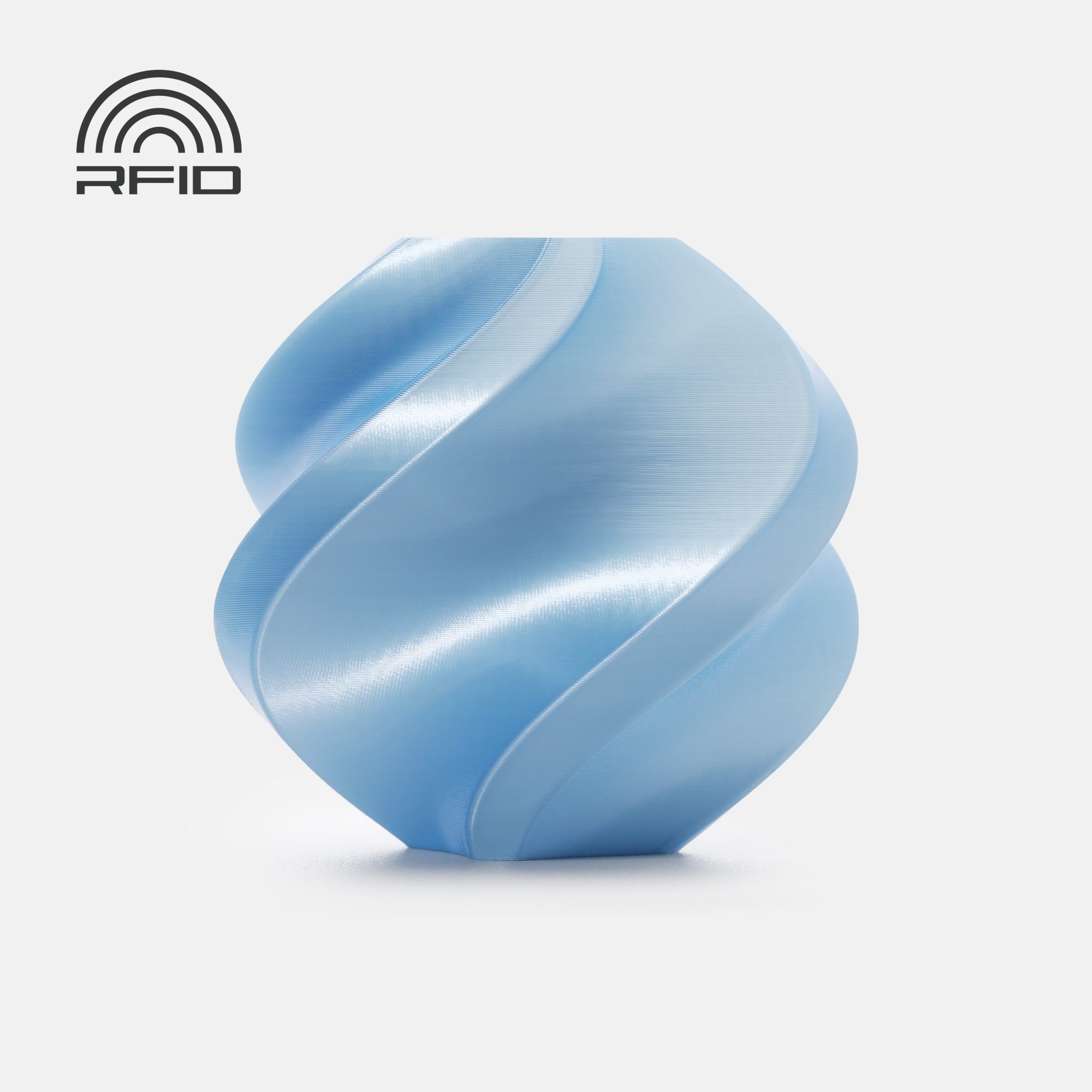 PLA Silk+ Baby Blue (13603) C/Bobine 1Kg Bambu Lab
