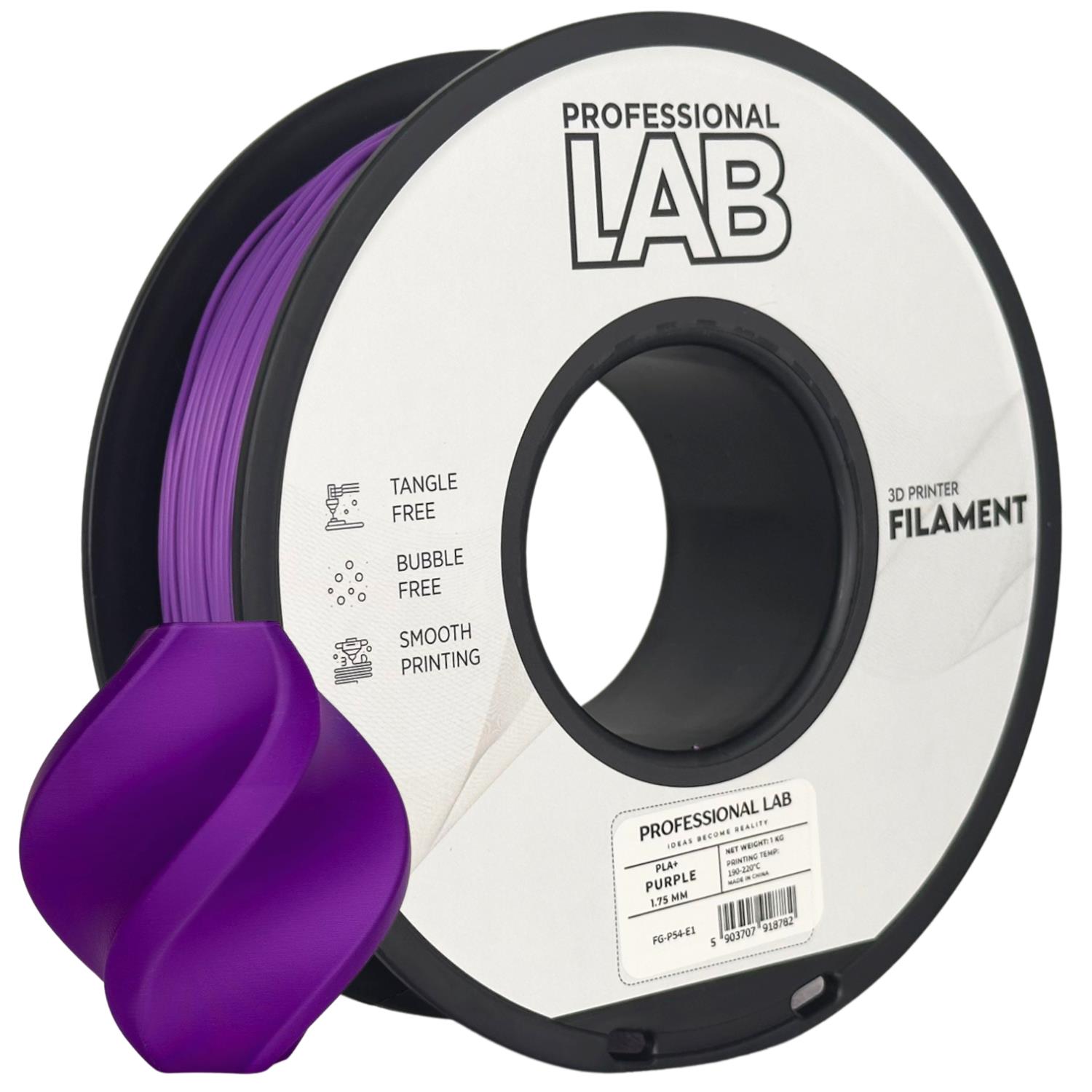 PLA+ Purple C/Bobine 1Kg Prof.Lab